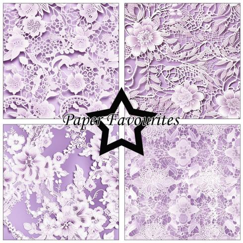 Paper Favourites - Designpapier "Bridal Lace" Paper Pack 12x12 Inch 8 Bogen
