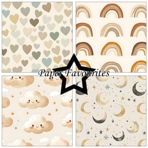 Paper Favourites - Designpapier "Newborn" Paper Pack 12x12 Inch 8 Bogen