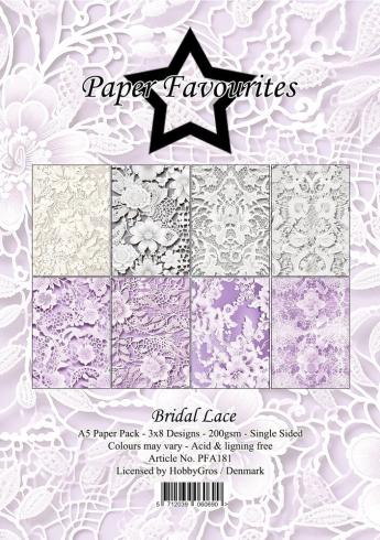 Paper Favourites - Designpapier "Bridal Lace" Paper Pack A5 - 24 Bogen