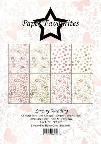Paper Favourites - Designpapier "Luxury Wedding" Paper Pack A5 - 24 Bogen