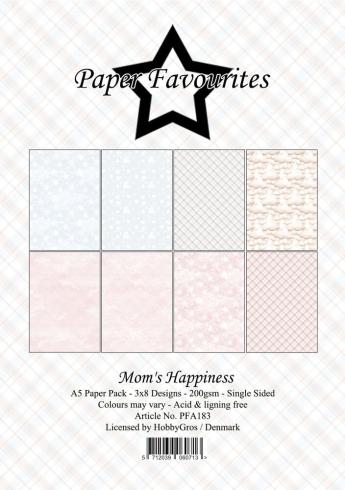 Paper Favourites - Designpapier "Mom's Happiness" Paper Pack A5 - 24 Bogen