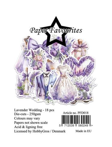 Paper Favourites - Stanzteile "Lavender Wedding" Die Cuts 