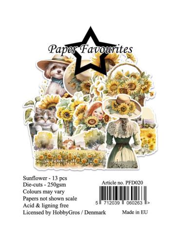 Paper Favourites - Stanzteile "Sunflower" Die Cuts 