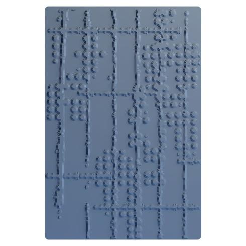 Sizzix - 3D Prägefolder "Dot Matrix" Embossing Folder Design by Seth Apter