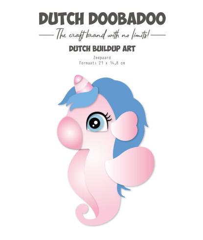 Dutch Doobadoo - Schablone A5 "Sea Horse" Stencil - Dutch Card Art Build Up 