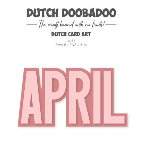 Dutch Doobadoo - Schablone A5 "April" Stencil - Dutch Card Art