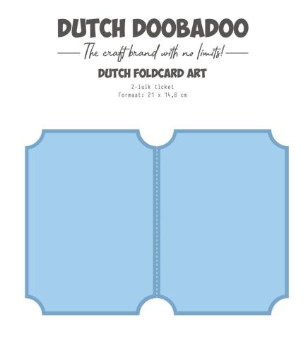 Dutch Doobadoo - Schablone A5 "2-Luik Ticket" Stencil - Dutch Card Art