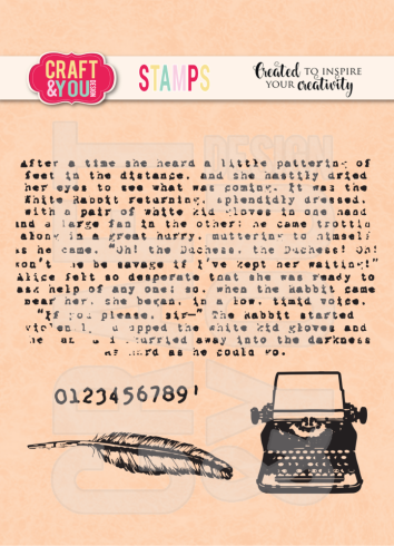 Craft & You Design - Stempelset "Typewriter" Clear Stamps