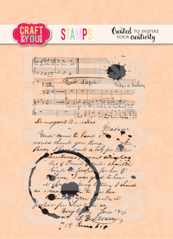 Craft & You Design - Stempel "Stains on the Letters" Clear Stamps