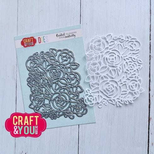Craft & You Design - Stanzschablone "Flower Background" Dies