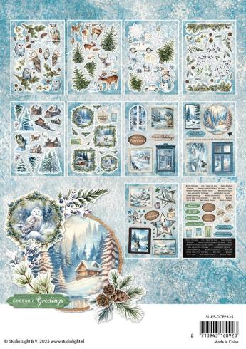 Studio Light - Stanzteile "Winter Wonderland" Die Cut Block - 20 Bogen