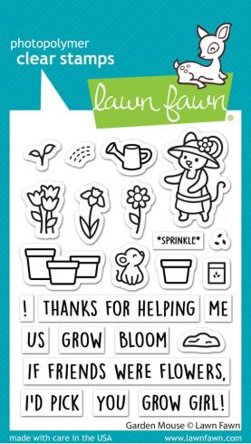 Lawn Fawn - Stempelset "Garden Mouse" Clear Stamp