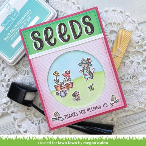Lawn Fawn - Stempelset "Garden Mouse" Clear Stamp