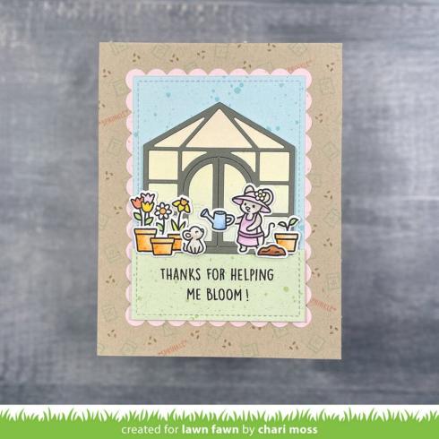 Lawn Fawn - Stempelset "Garden Mouse" Clear Stamp