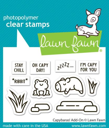 Lawn Fawn - Stempelset "Capybaras!" Clear Stamp Add-On