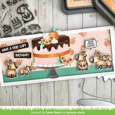 Lawn Fawn - Stempelset "Capybaras!" Clear Stamp Add-On