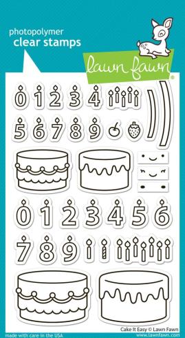 Lawn Fawn - Stempelset "Cake It Easy" Clear Stamps
