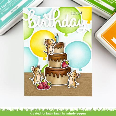 Lawn Fawn - Stempelset "Cake It Easy" Clear Stamp Add-On