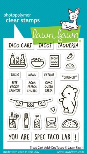 Lawn Fawn - Stempelset "Treat Cart" Clear Stamp Add-On