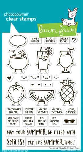 Lawn Fawn - Stempelset "Summer Friends" Clear Stamps