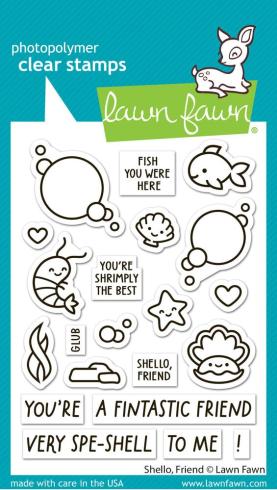 Lawn Fawn - Stempelset "Shello, Friend" Clear Stamp