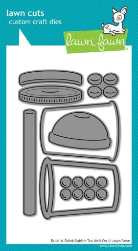 Lawn Fawn - Stanzschablone "Build-A-Drink Bubble Tea" Add-on Die