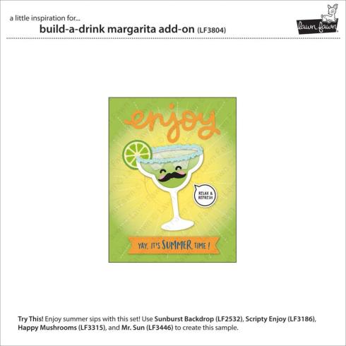 Lawn Fawn - Stanzschablone "Build-A-Drink Margarita" Add-on Die