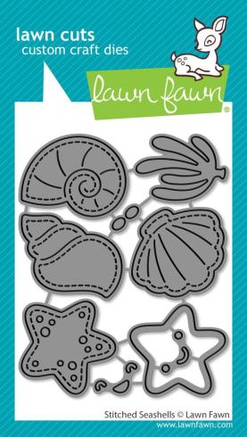 Lawn Fawn - Stanzschablone "Stitched Seashells" Dies