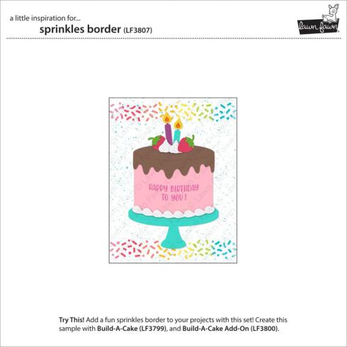 Lawn Fawn - Stanzschablone "Sprinkles Border" Dies