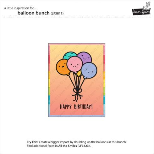 Lawn Fawn - Stanzschablone "Balloon Bunch" Dies