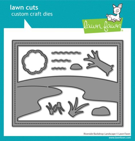 Lawn Fawn - Stanzschablone "Riverside Backdrop Landscape" Dies