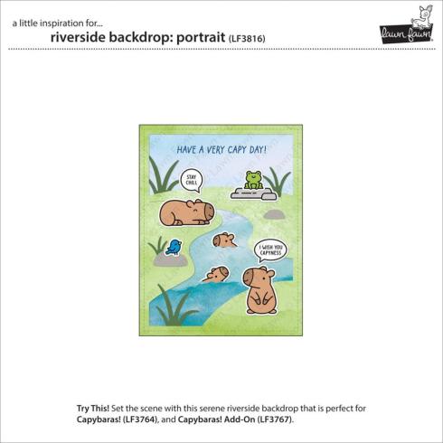Lawn Fawn - Stanzschablone "Riverside Backdrop Portrait" Dies