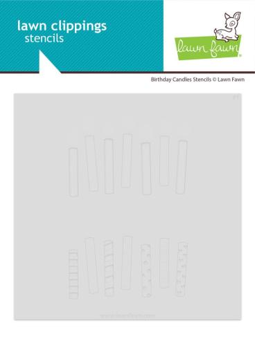 Lawn Fawn - Schablone "Birthday Candles" Stencil