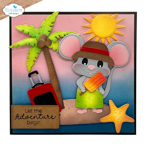 Elizabeth Craft Designs - Stempelset "Summer Travel Sentiments" Clear Stamps