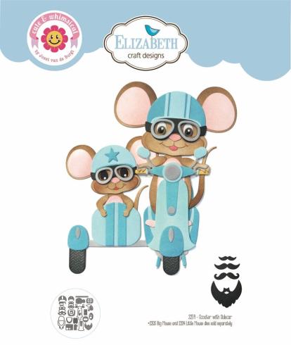 Elizabeth Craft Designs - Stanzschalone "Scooter with Sidecar" Dies