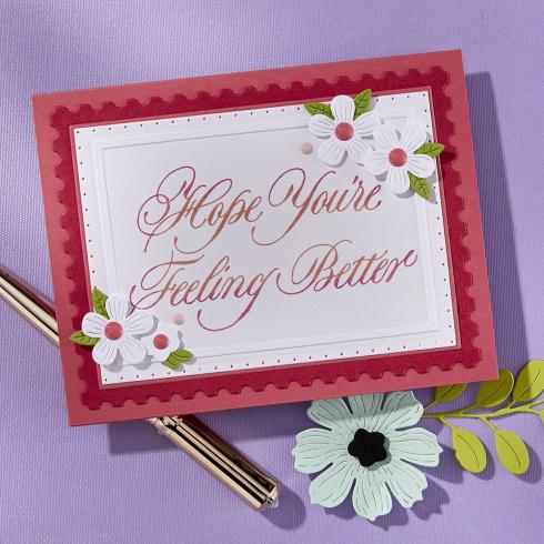 Spellbinders - Buchdrucktechnik "Copperplate Happy Everything" BetterPress Plate