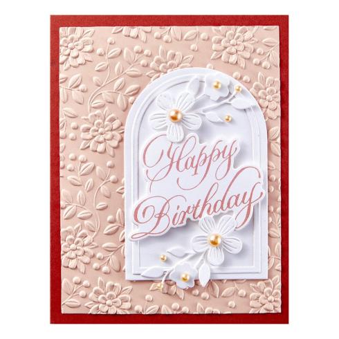 Spellbinders - Buchdrucktechnik "Happy Birthday and Everything" BetterPress Plate & Dies