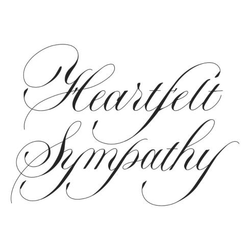 Spellbinders - Buchdrucktechnik "Heartfelt Sympathy" BetterPress Plate