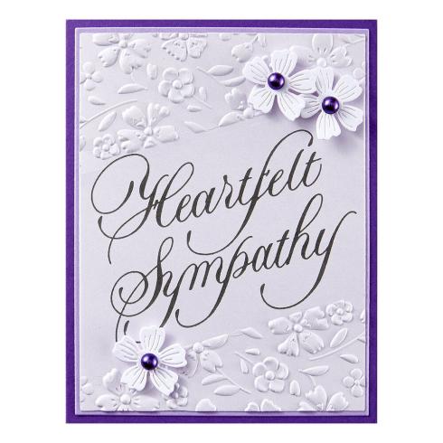 Spellbinders - Buchdrucktechnik "Heartfelt Sympathy" BetterPress Plate