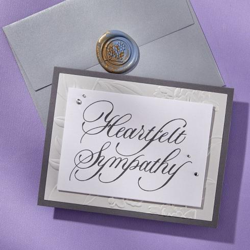 Spellbinders - Buchdrucktechnik "Heartfelt Sympathy" BetterPress Plate