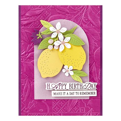 Spellbinders - Prägefolder "Lemon Fresco" Embossingfolder