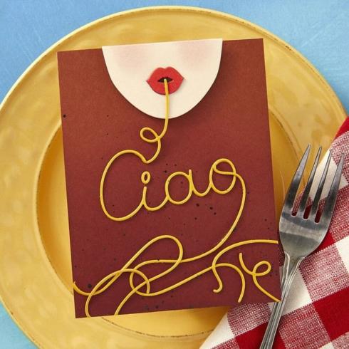 Spellbinders - Stanzschablone "Ciao Spaghetti" Dies