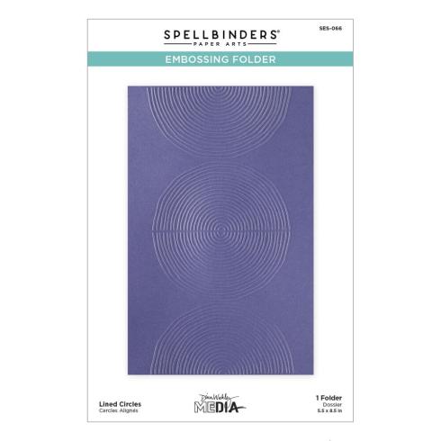 Spellbinders - Prägefolder "Lined Circles" Embossingfolder