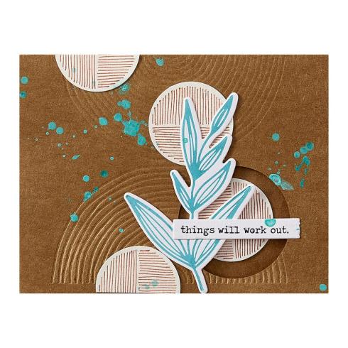 Spellbinders - Prägefolder "Lined Circles" Embossingfolder