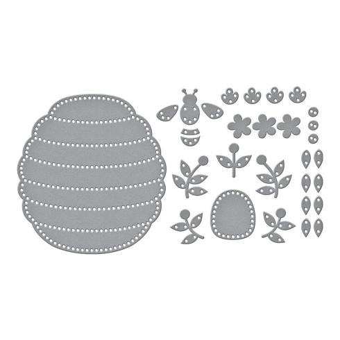Spellbinders - Stanzschablone "Floral Beehive" Dies