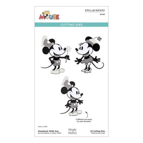 Spellbinders - Stanzschablone "Steamboat Willie Duo" Dies