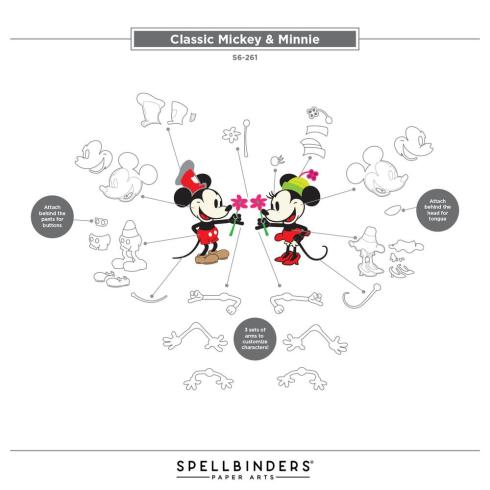 Spellbinders - Stanzschablone "Steamboat Willie Duo" Dies