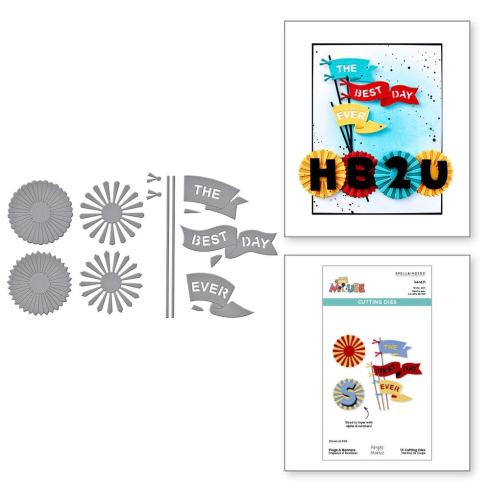 Spellbinders - Stanzschablone "Flags & Banners" Dies