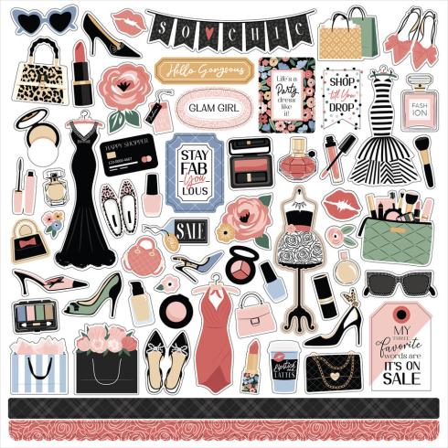 Echo Park - Aufkleber "Fashion" Element Sticker 12"