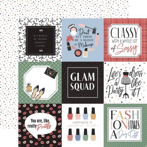 Echo Park - Designpapier "Fashion" Collection Kit 12x12 Inch - 12 Bogen